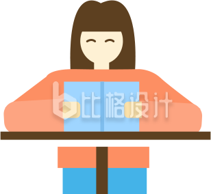 看书的女孩