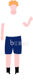 扁平男生
