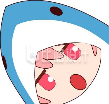鲨鱼头套小女孩