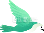 绿色小鸟