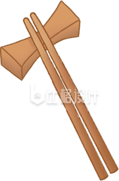 手绘筷托筷子