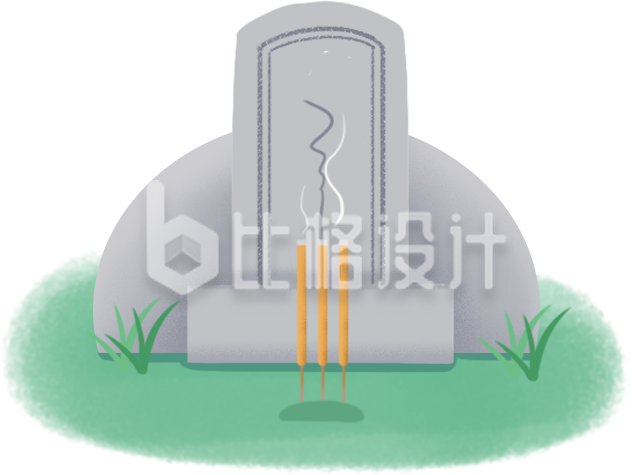 手绘墓碑
