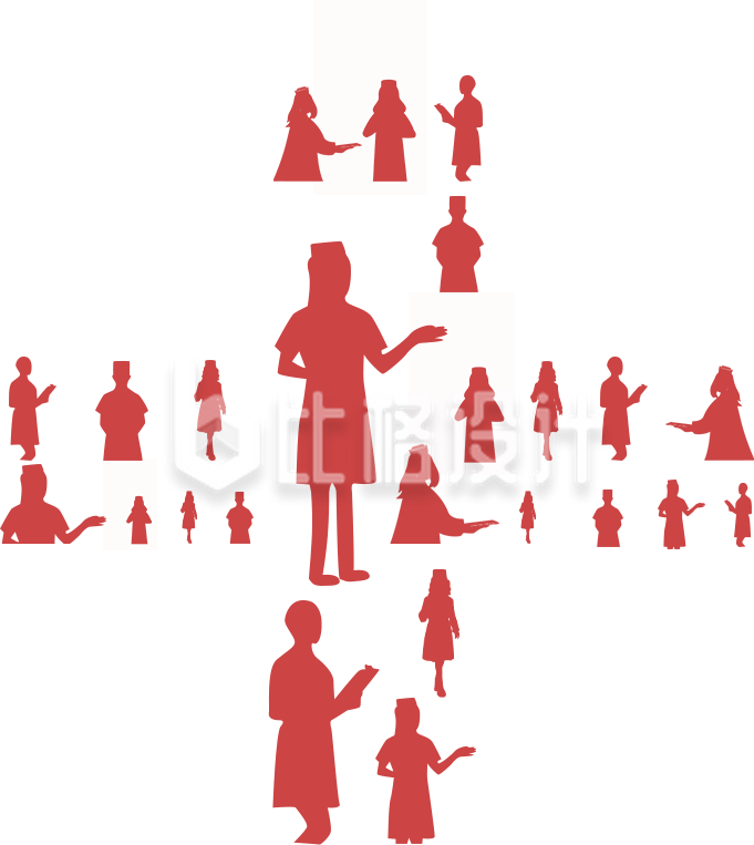 人物创意十字