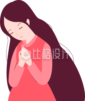 祈福女孩