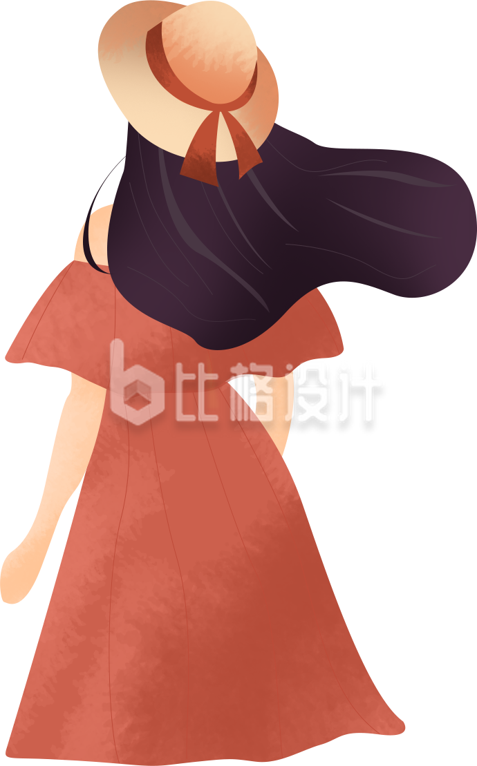 女孩背影