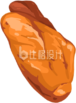 手绘红烧鸡翅