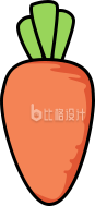卡通胡萝卜