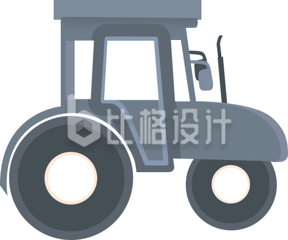 手绘拖拉机
