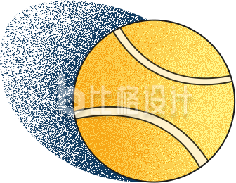 经典网球图标 运动器材类宣传必备素材