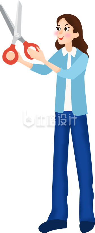 拿剪刀的女生