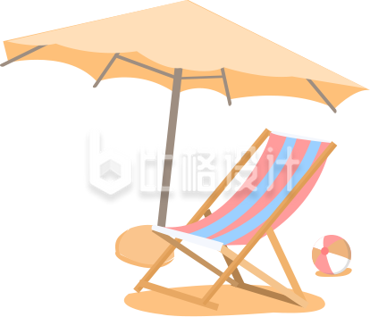 休闲沙滩椅与遮阳伞 打造惬意户外时光