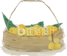装枇杷的篮子