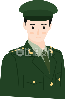 卡通军人