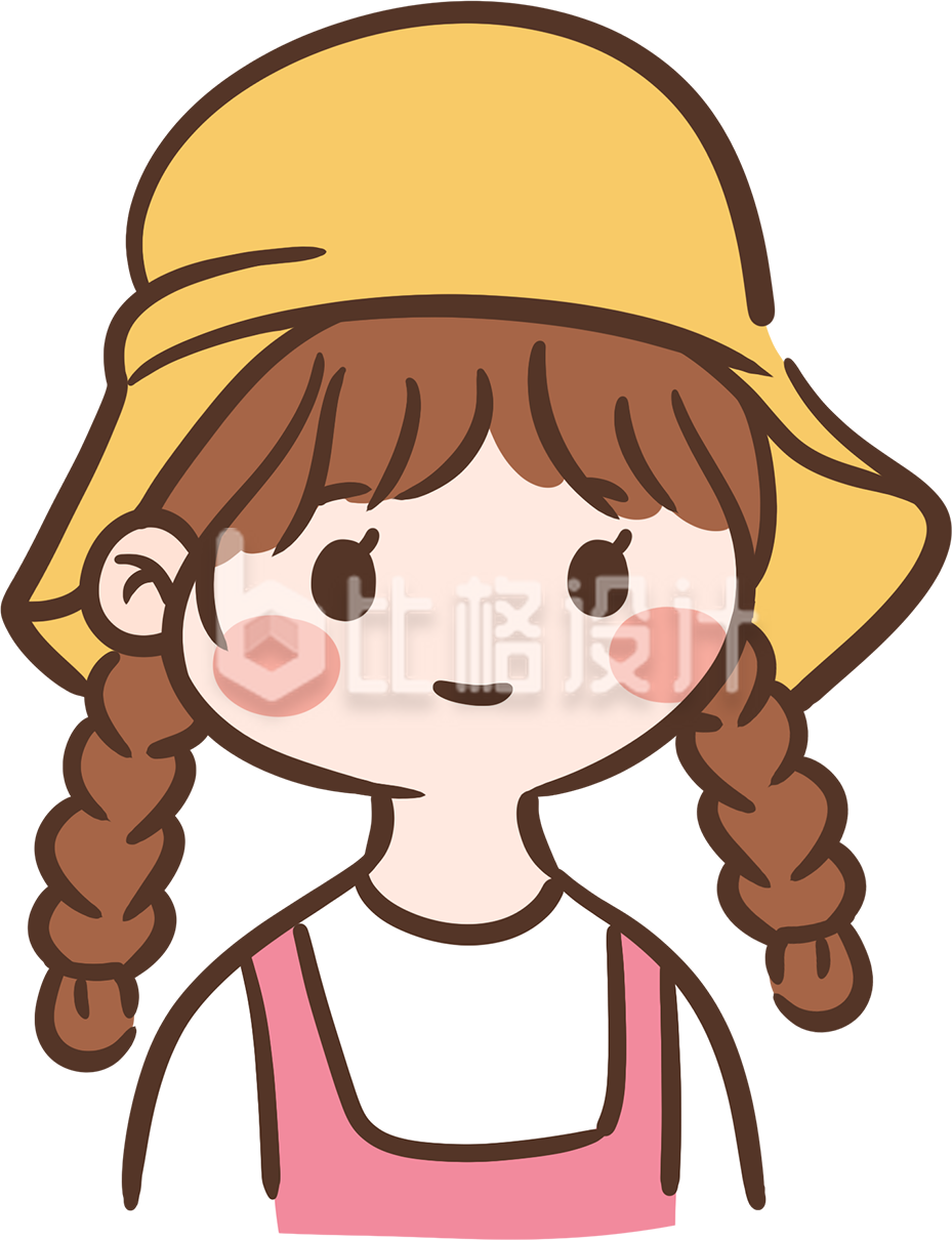 手绘可爱小女生