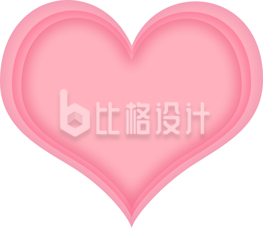 爱心剪纸风