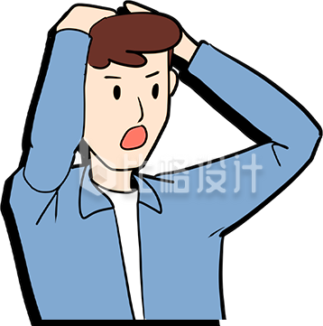 手绘震惊人物表情包