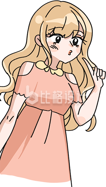 漫画卡通美少女