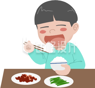 可爱小孩开心享用中餐的温馨画面 可爱小孩开心享用中餐的温馨画面