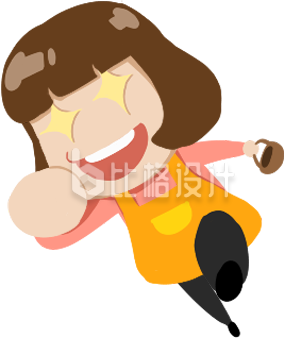 穿着围裙的可爱女士 趣味表情欢乐洋溢