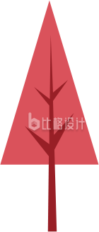 扁平树木插画