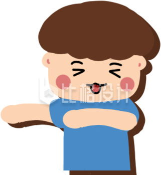 卡通漫画小男孩