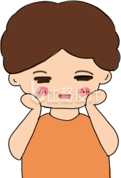 卡通可爱小男孩插画