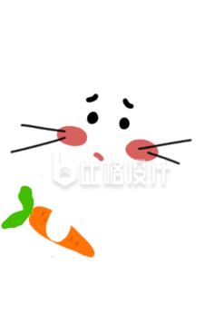 手绘可爱兔子