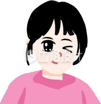 可爱眨眼女生