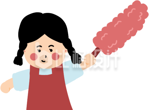 清洁打扫女孩
