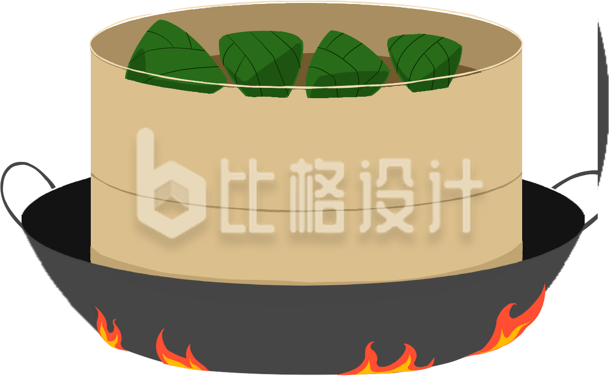 手绘粽子