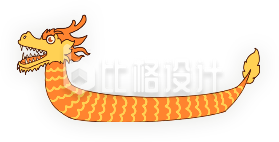 手绘卡通龙舟