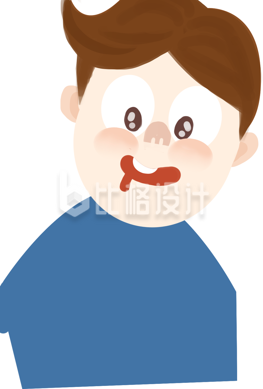 卡通可爱男孩少年