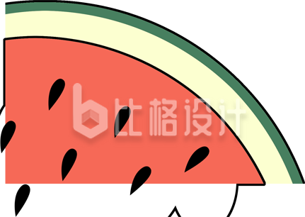 手绘卡通西瓜