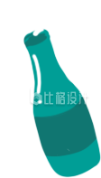 手绘酒瓶子