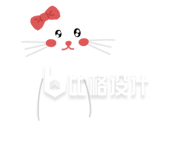 手绘可爱猫咪
