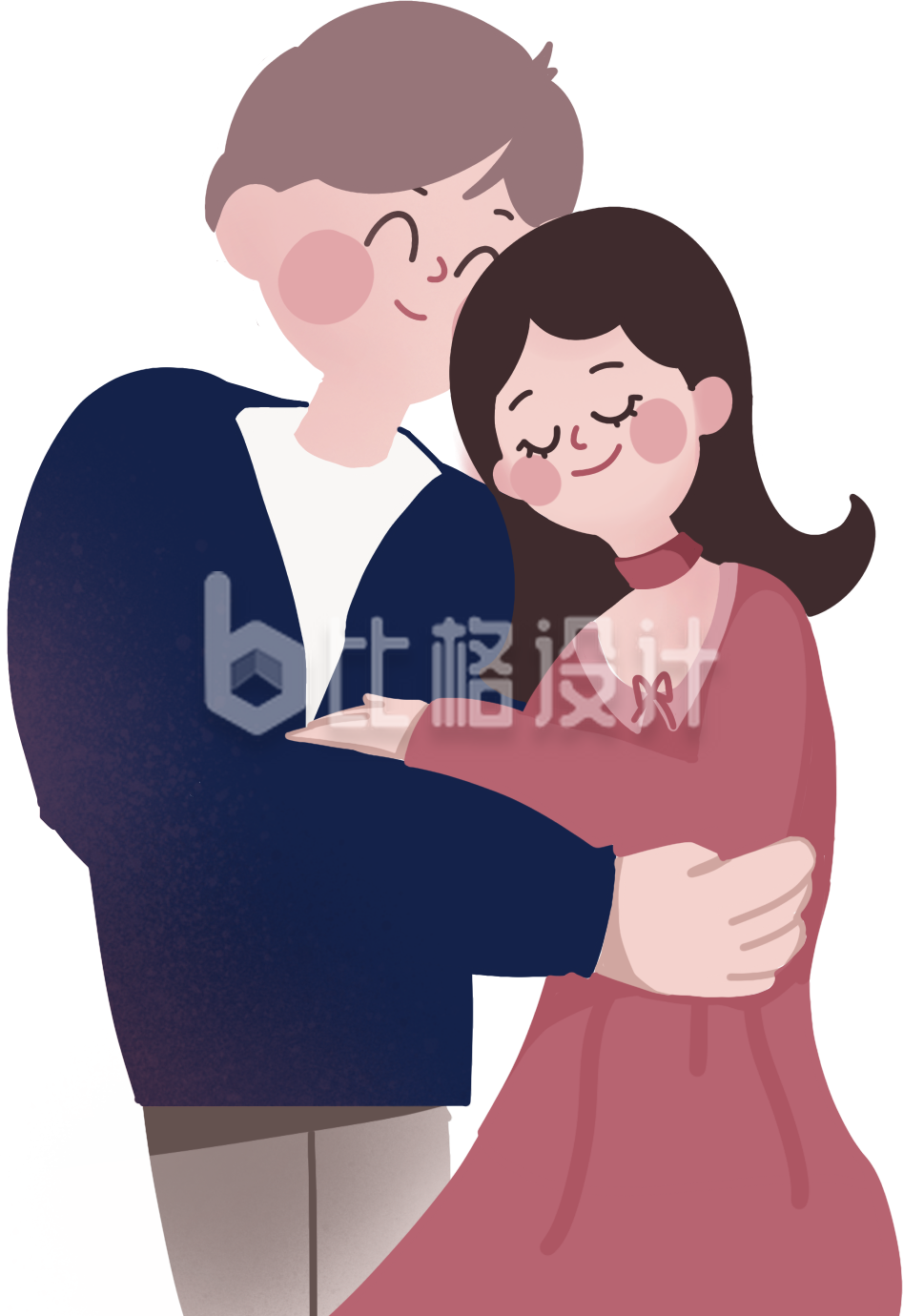 温馨情侣拥抱
