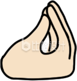 手绘卡通格局小手势Emoji表情