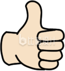 手绘卡通点赞手势Emoji表情