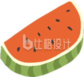 手绘卡通西瓜