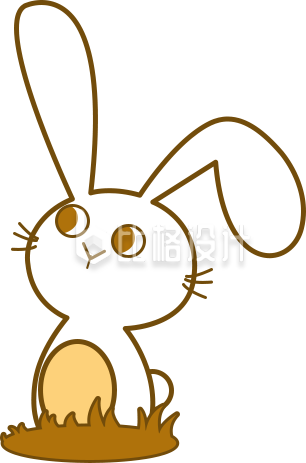 手绘可爱小兔子