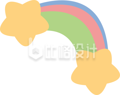清新可爱彩虹