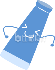 可爱手绘护肤品