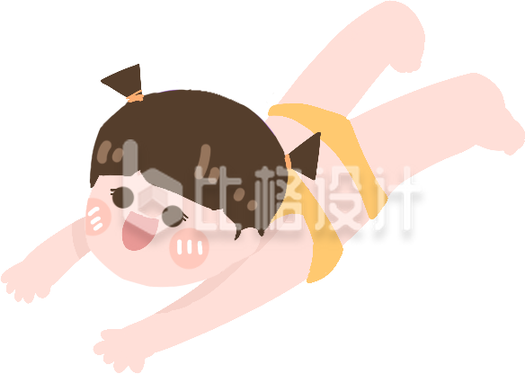 游泳的女孩