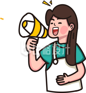 拿喇叭的女生