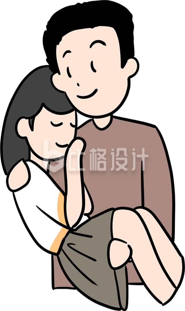 简约卡通人物插画