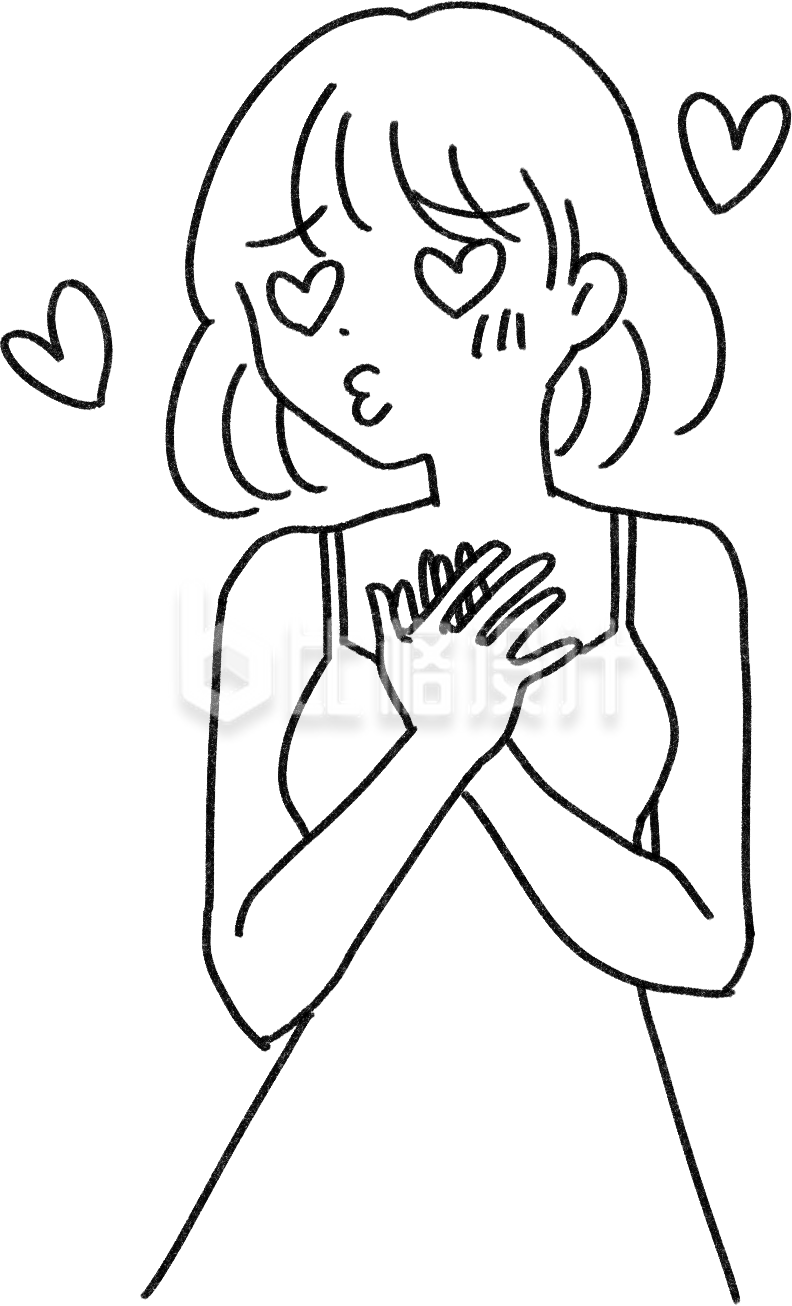 简约卡通人物插画