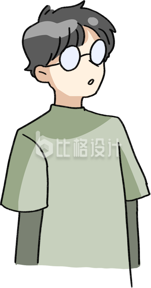 简约卡通人物插画