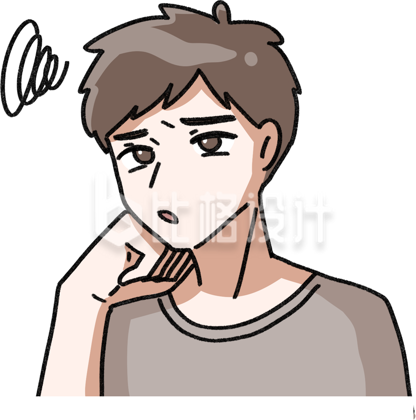 简约卡通人物插画