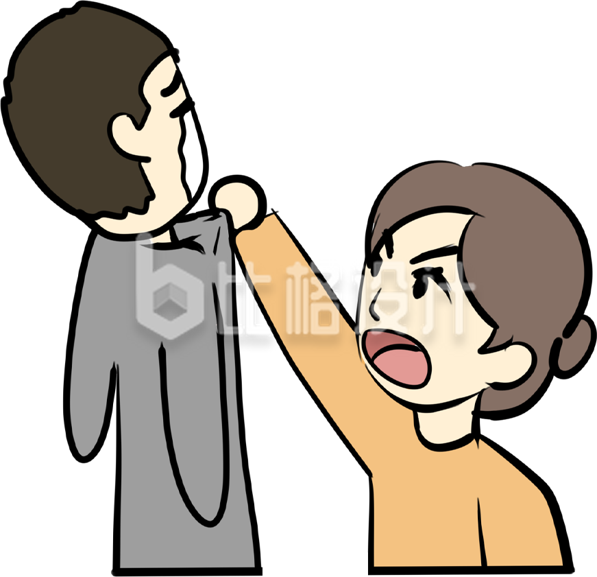 简约卡通人物插画
