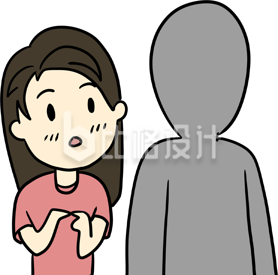 简约卡通人物插画